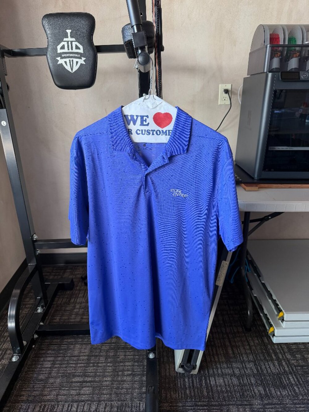 Nike Dri-FIT Stone Canyon Golf Polo Blue Men’s M